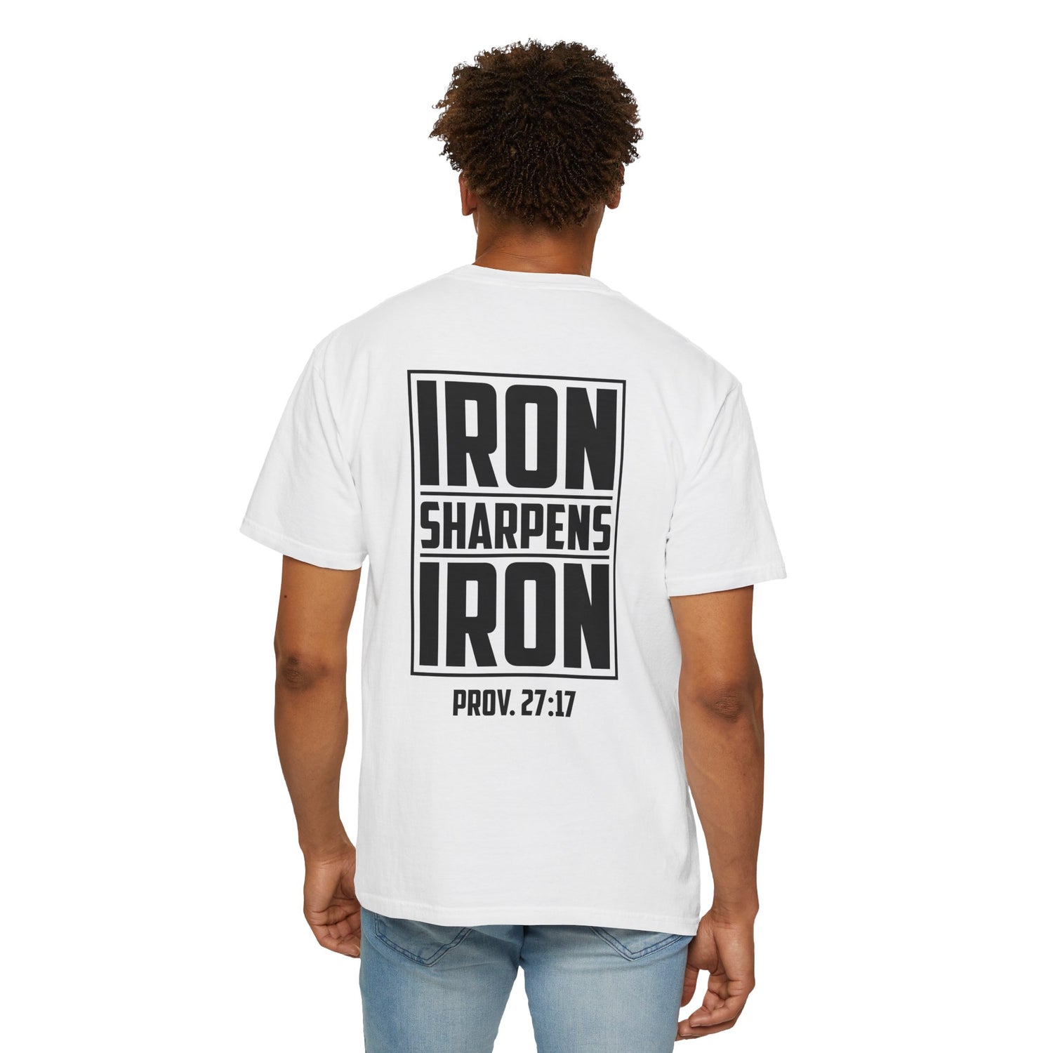 Inspirational Unisex T-Shirt, Motivational Tee for Everyday Wear, Iron Sharpens Iron, Christian Gift, Casual Fashion