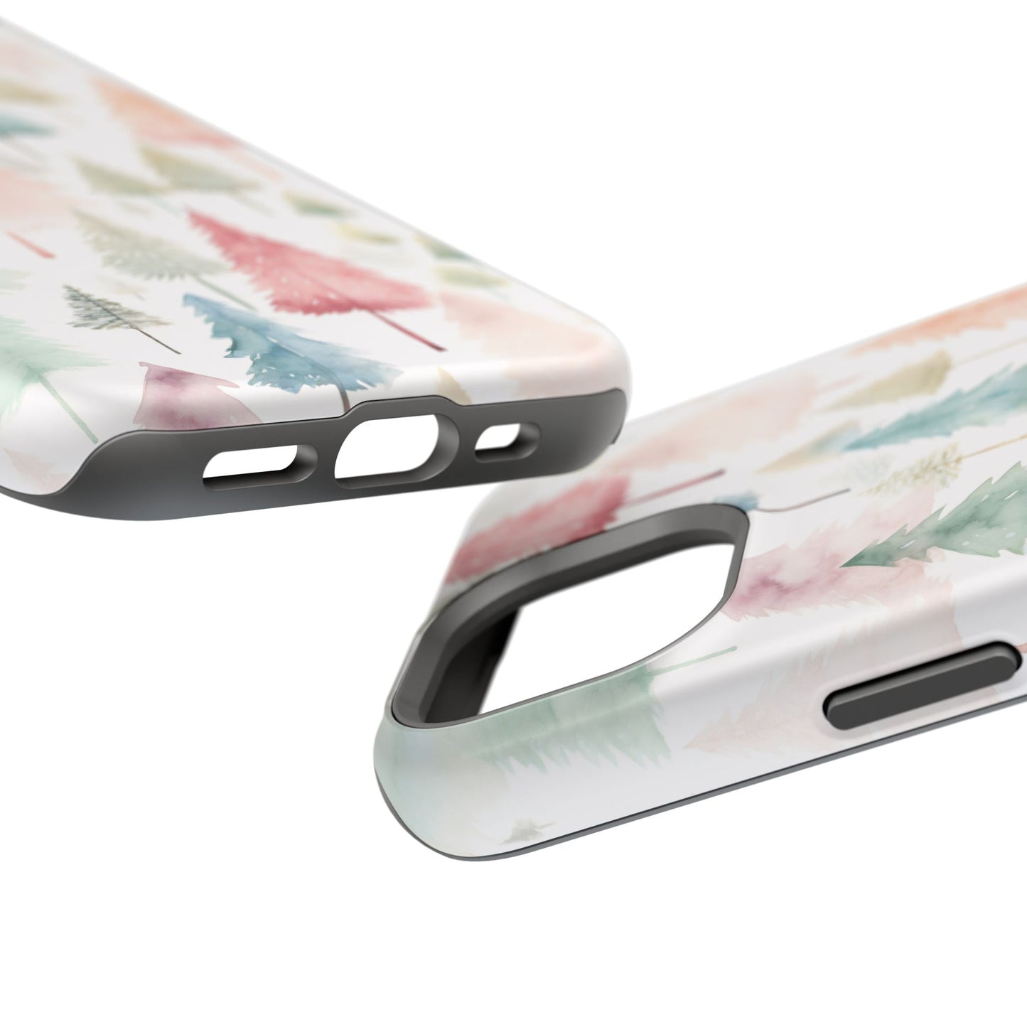 Watercolor Christmas Trees Impact-Resistant Phone Case