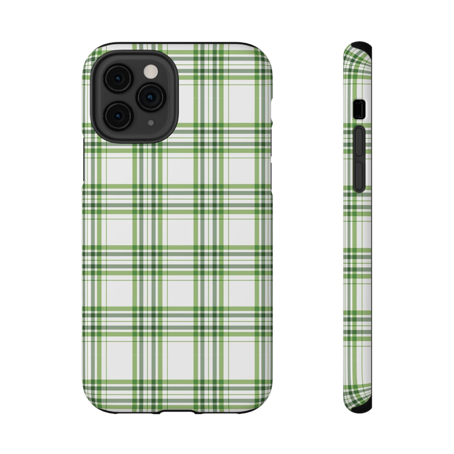 Impact-Resistant Phone Case -St. Patrick's Day Plaid