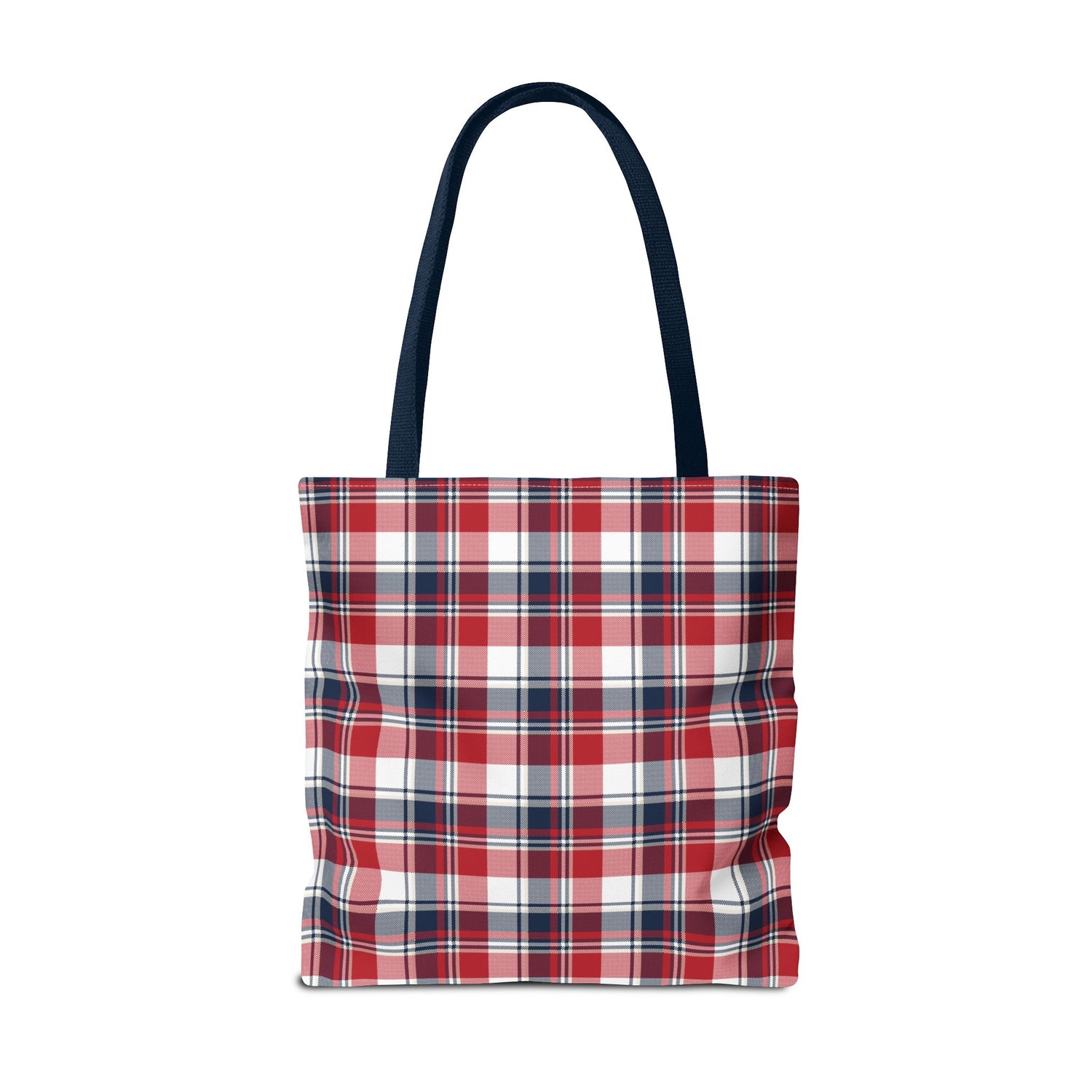 4th of July Plaid Tote Bag