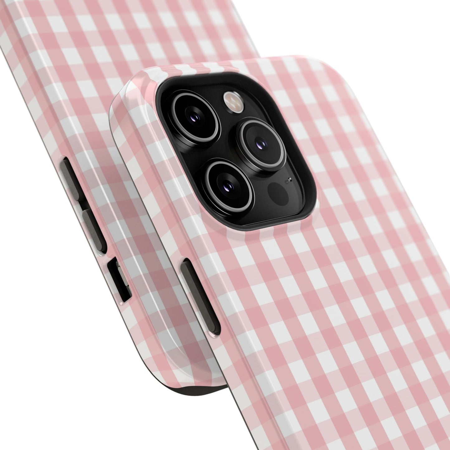 Impact-Resistant Cases -Pink Gingham