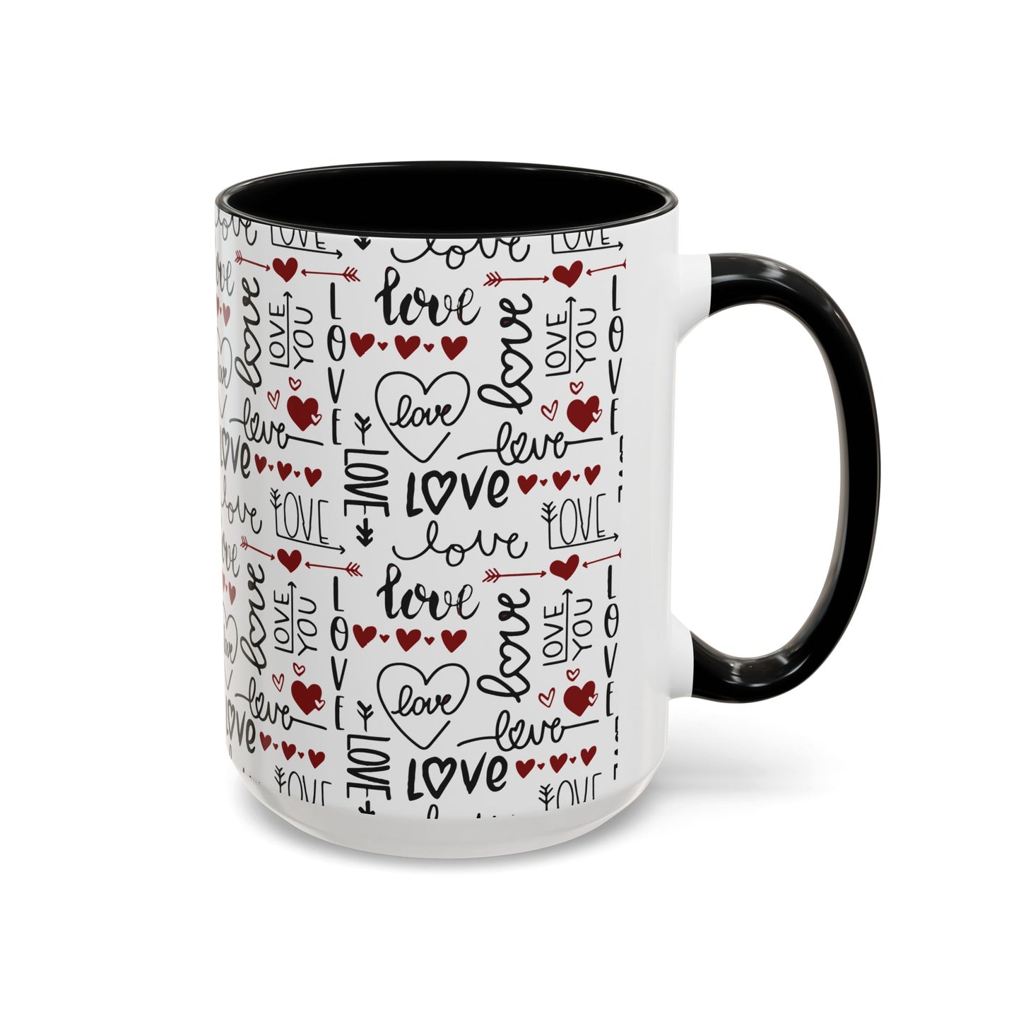 Accent Coffee Mug (11, 15oz)- Valentine Love