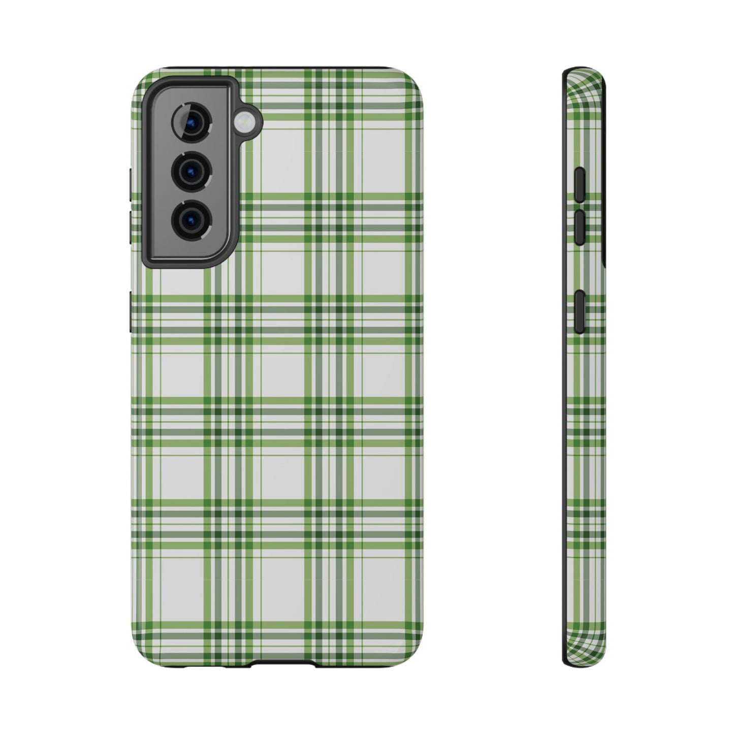 Impact-Resistant Phone Case -St. Patrick's Day Plaid