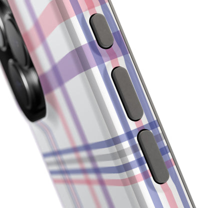 Impact-Resistant Cases - Spring Plaid Pink Purple