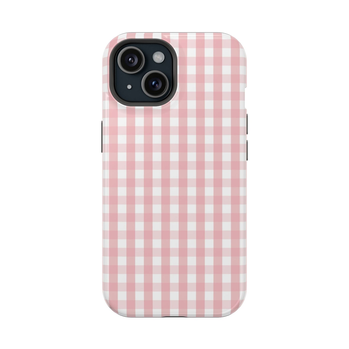 Impact-Resistant Cases -Pink Gingham