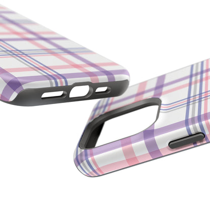 Impact-Resistant Cases - Spring Plaid Pink Purple