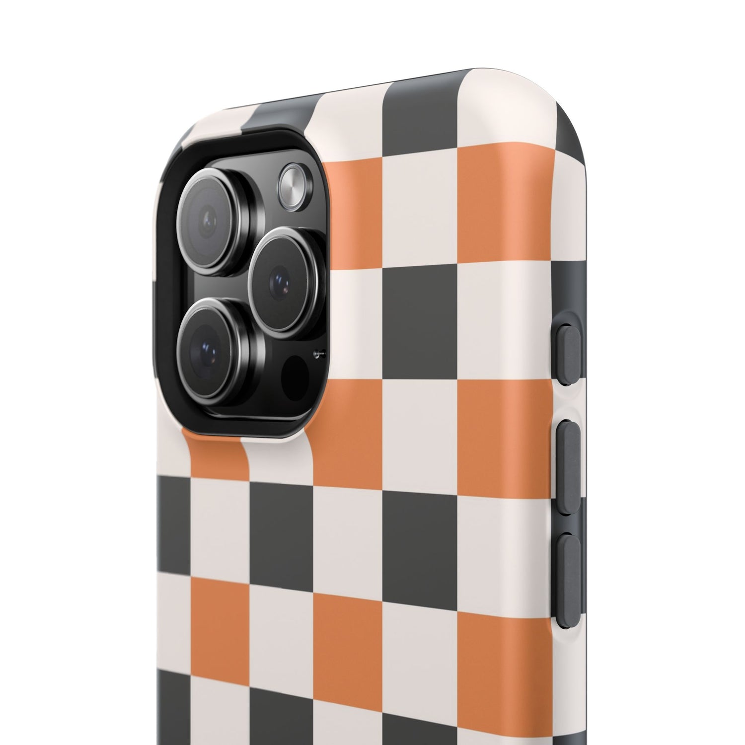 Trendy Halloween Checkerboard Phone Case | Impact-Resistant, iPhone, Samsung