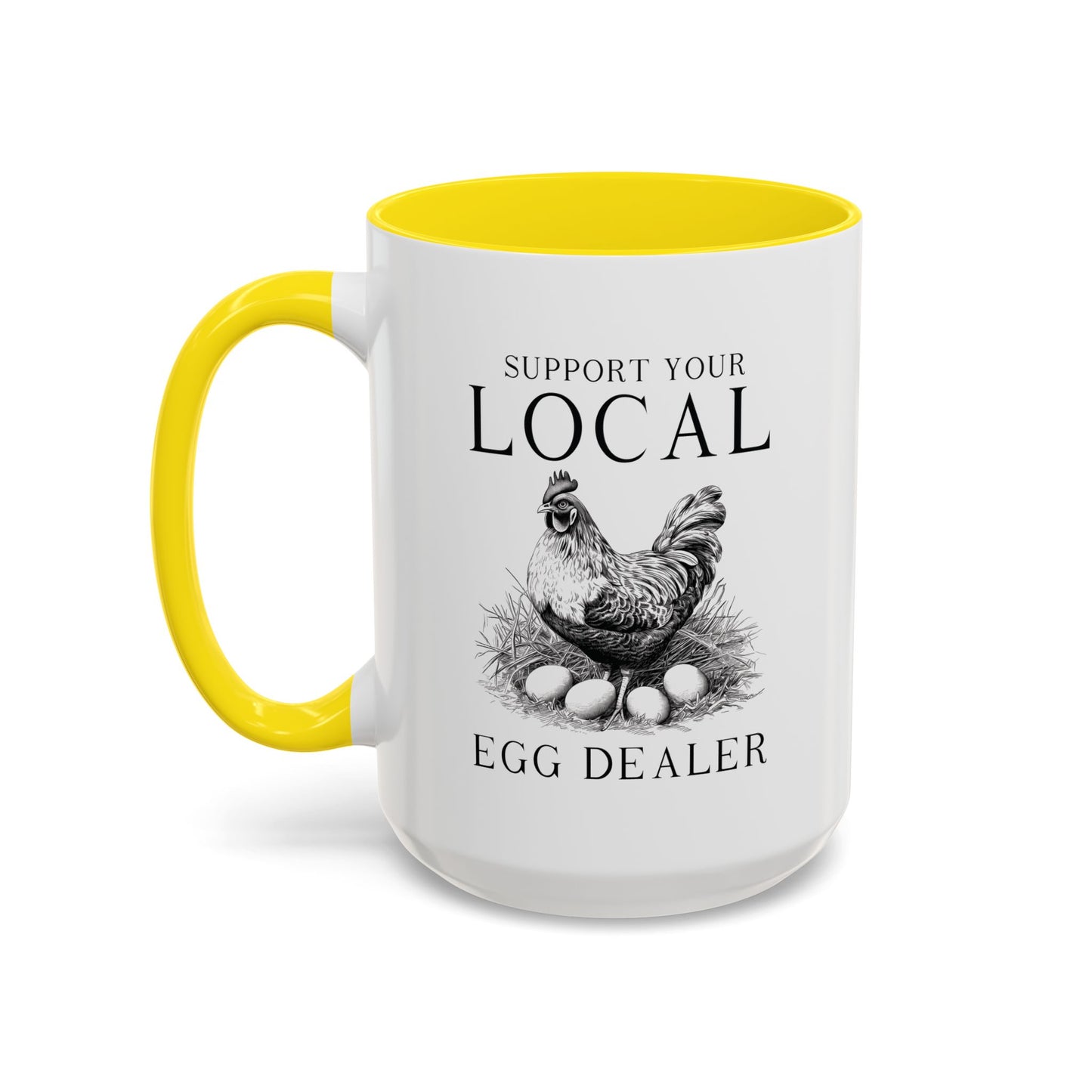 Accent Coffee Mug (11, 15oz)- Egg Dealer