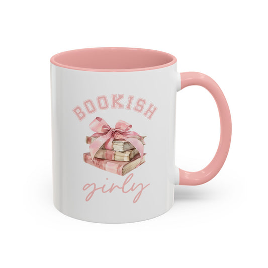 Accent Coffee Mug (11, 15oz)- Bookish Girly