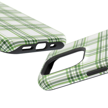 Impact-Resistant Phone Case -St. Patrick's Day Plaid