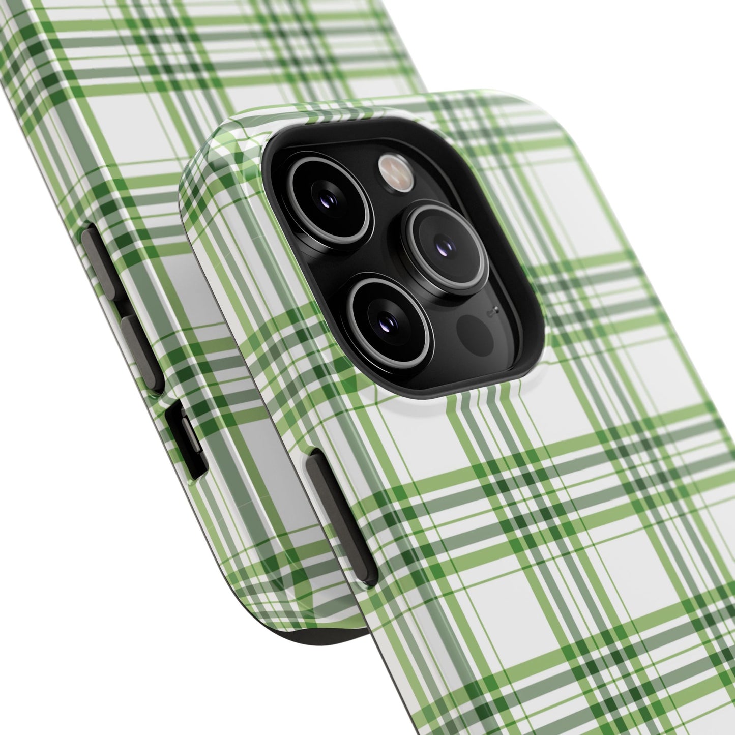 Impact-Resistant Phone Case -St. Patrick's Day Plaid