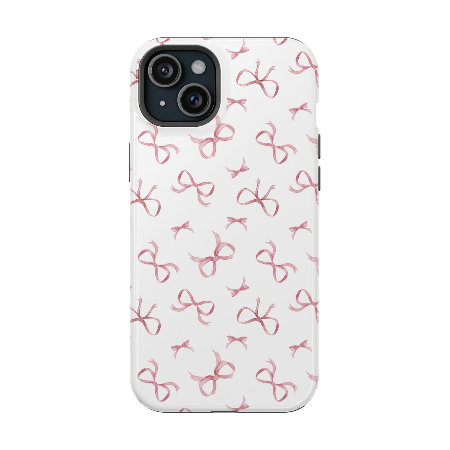 Impact-Resistant Phone Case - Coquette Bows Pink