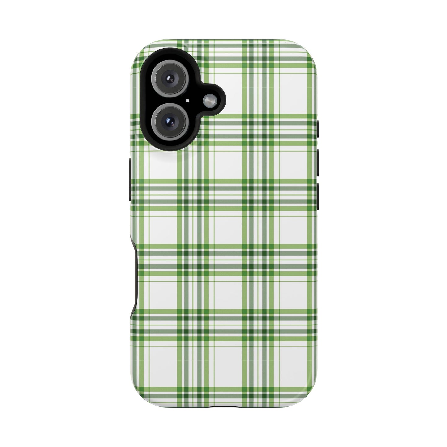 Impact-Resistant Phone Case -St. Patrick's Day Plaid