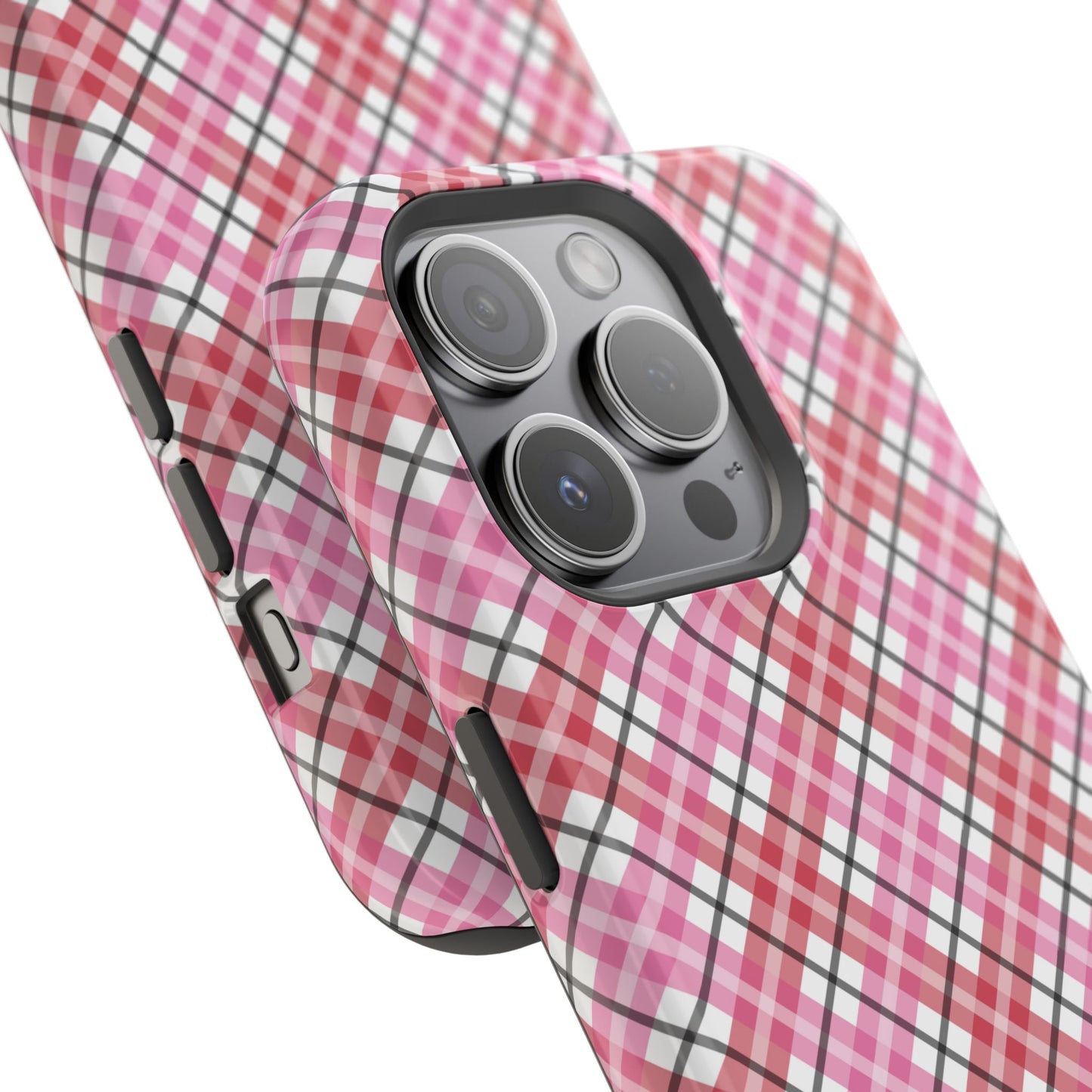 Impact-Resistant Phone Case - Valentine Plaid