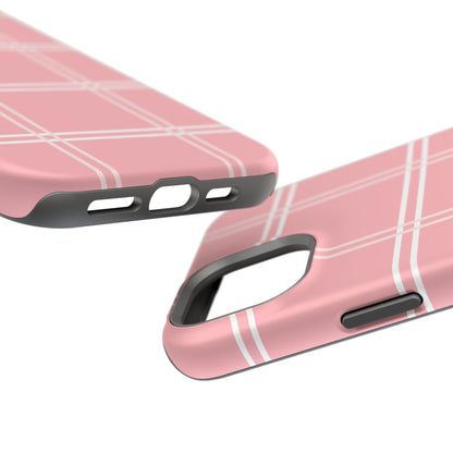 Impact-Resistant Phone Case -Girly Plaid