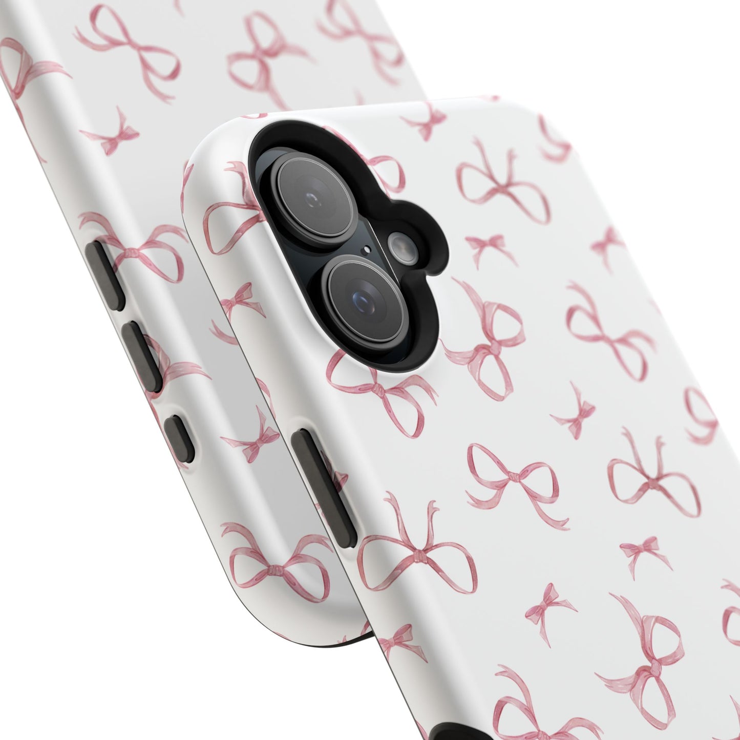 Impact-Resistant Phone Case - Coquette Bows Pink