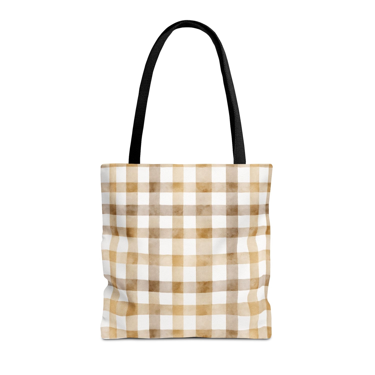 Chic Gingham Fall Tote Bag