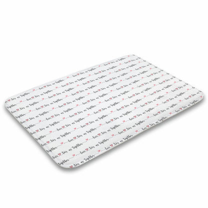 Plush Bath Mat- Valentine Love Ties