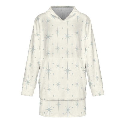 Oversized Soft Wearable Blanket Neutral Winter Stars