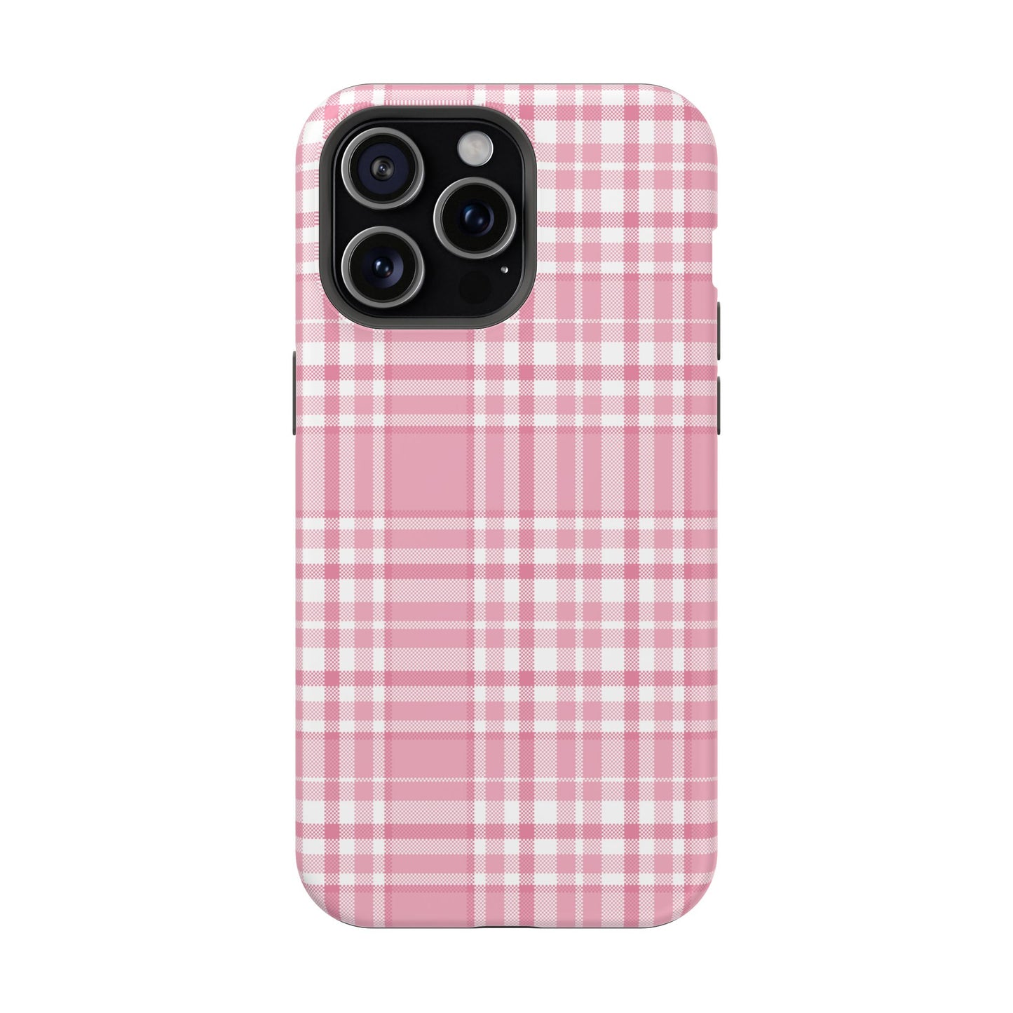 Impact-Resistant Phone Case - Easter Plaid Pink