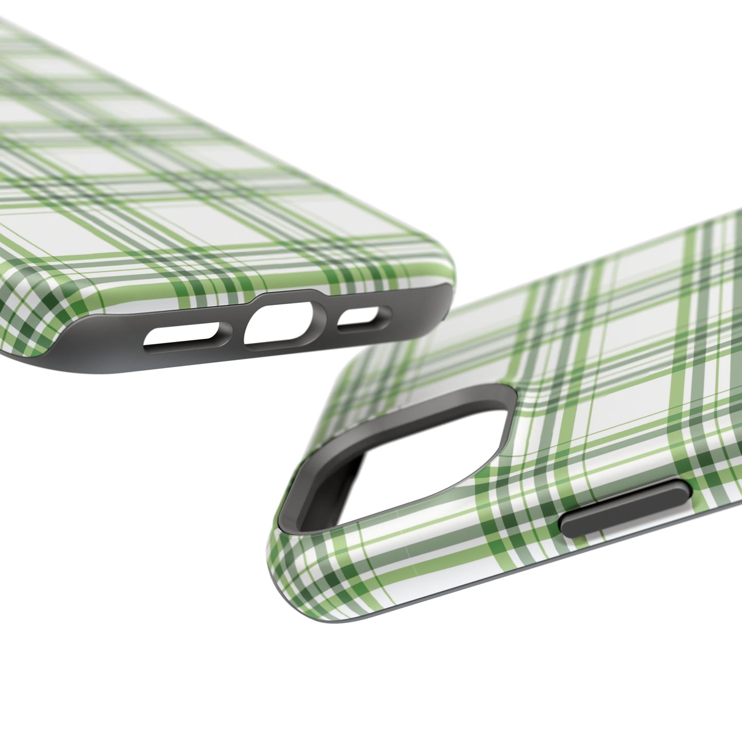 Impact-Resistant Phone Case -St. Patrick's Day Plaid