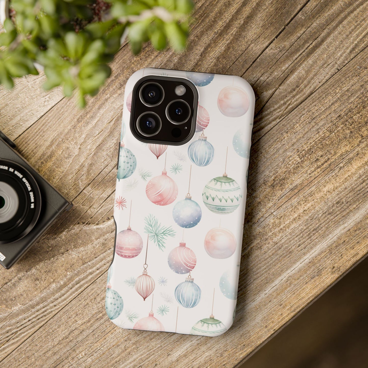 Watercolor Christmas Ornament Impact-Resistant Phone Case