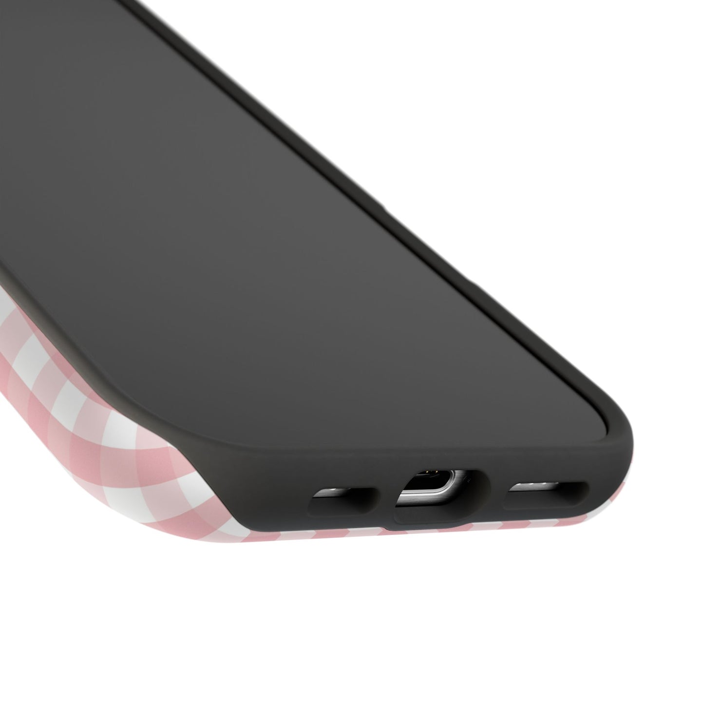 Impact-Resistant Cases -Pink Gingham