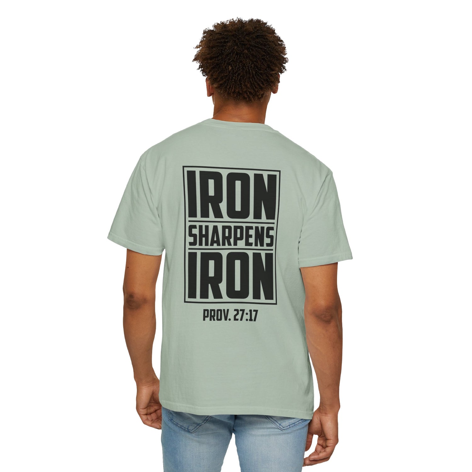 Inspirational Unisex T-Shirt, Motivational Tee for Everyday Wear, Iron Sharpens Iron, Christian Gift, Casual Fashion