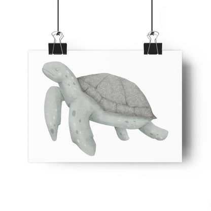 Giclée Art Print Watercolor Memories of Dreams Blue Turtle