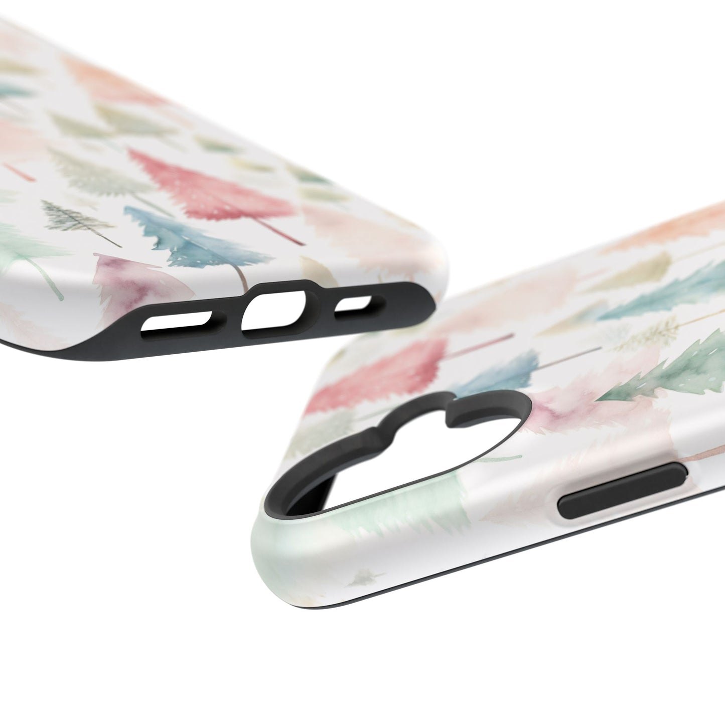 Watercolor Christmas Trees Impact-Resistant Phone Case