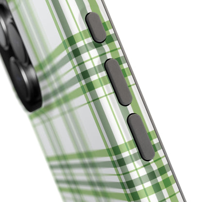 Impact-Resistant Phone Case -St. Patrick's Day Plaid