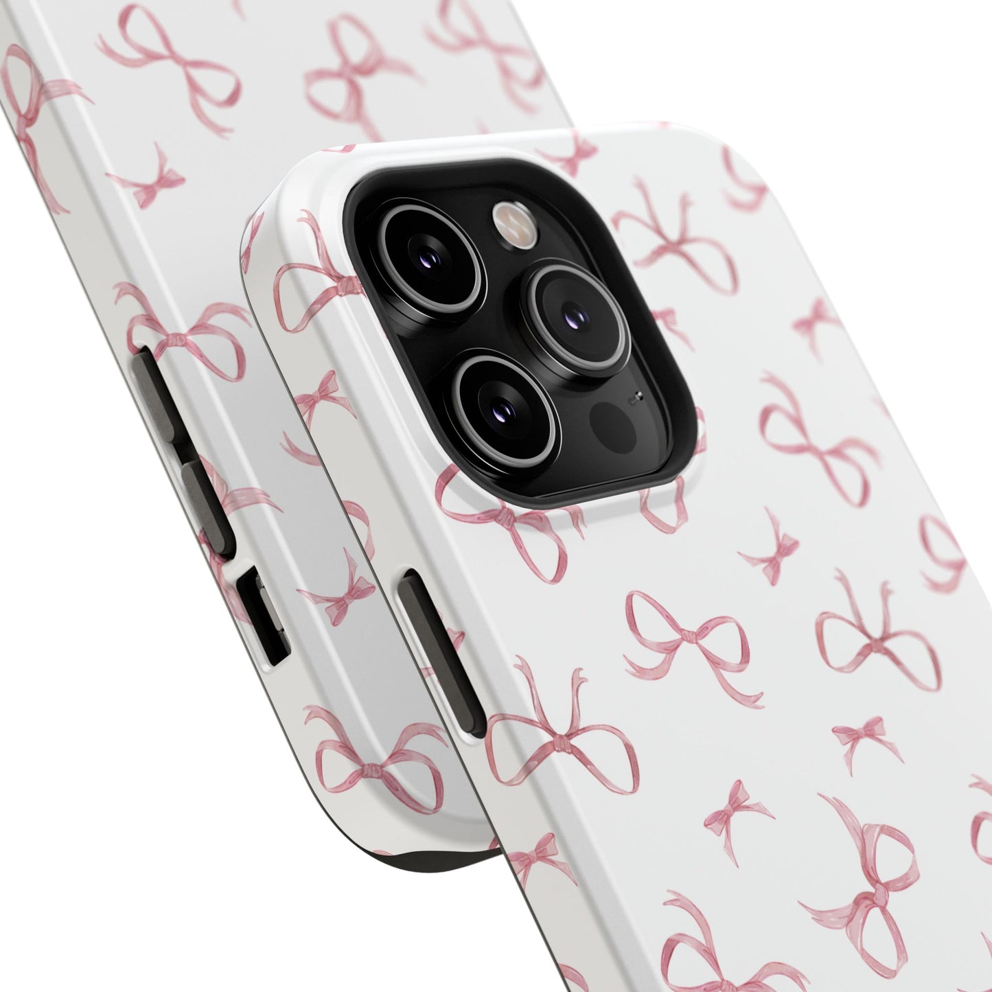 Impact-Resistant Phone Case - Coquette Bows Pink