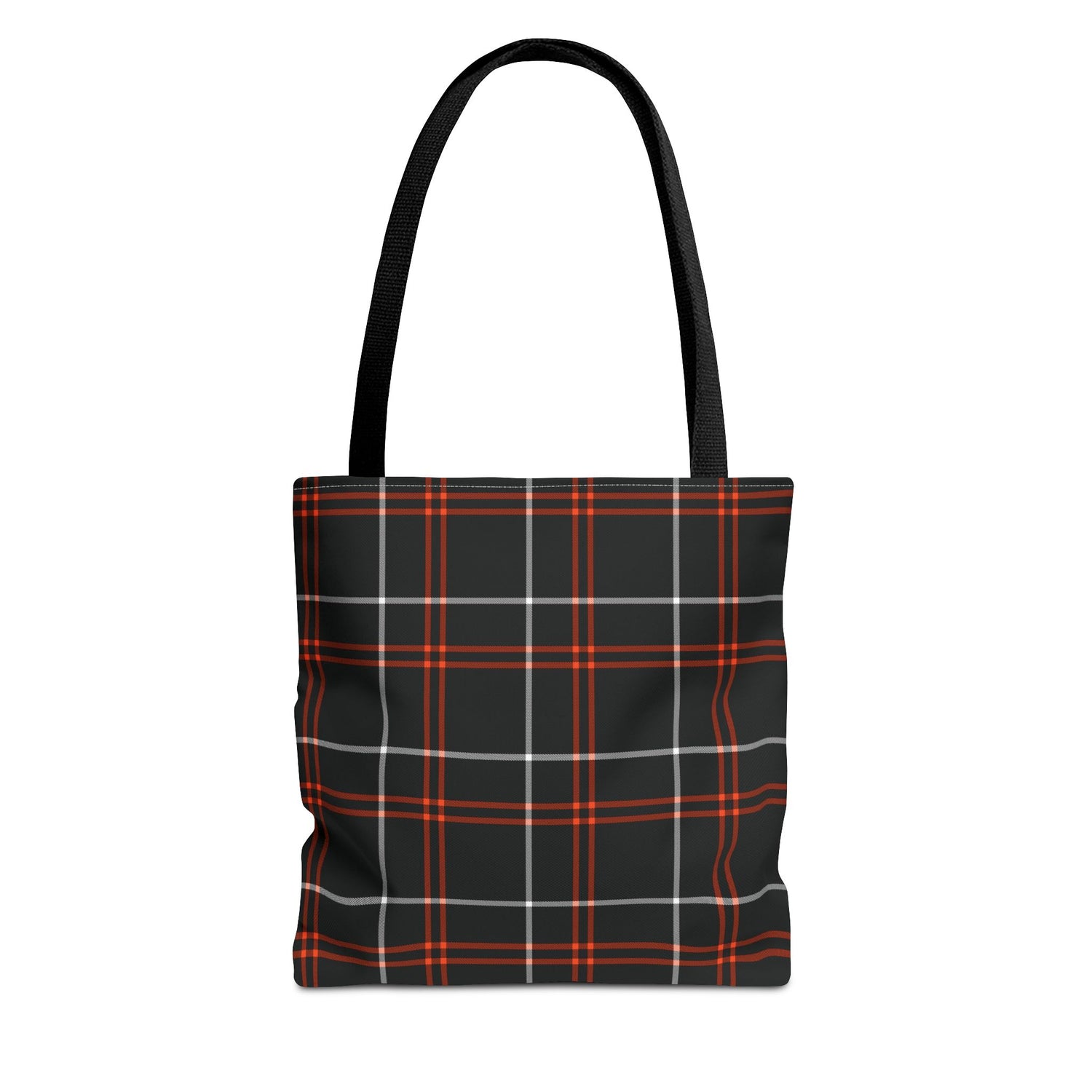 Tote Bag Fall Black Plaid