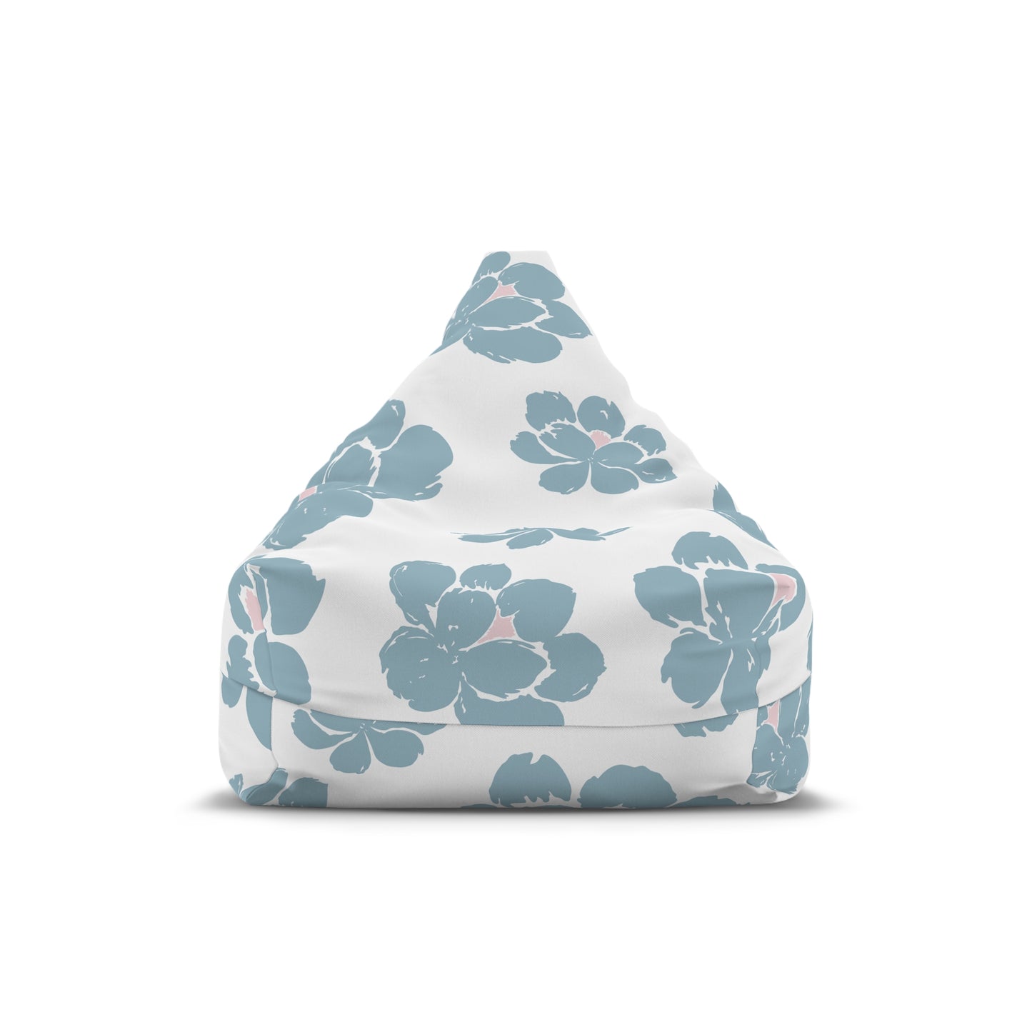 Pink, Blue Floral Bean Bag Chair Cover