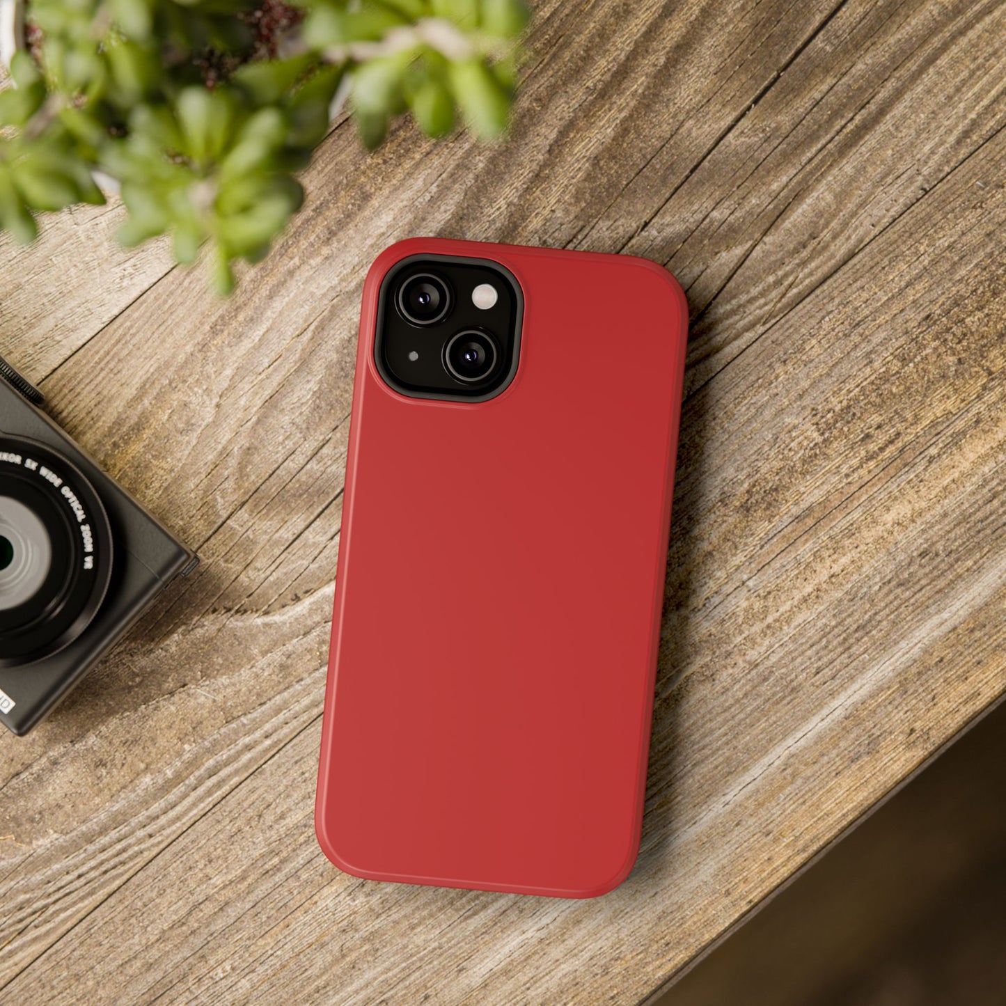 Impact-Resistant Phone Case - Lipstick Red