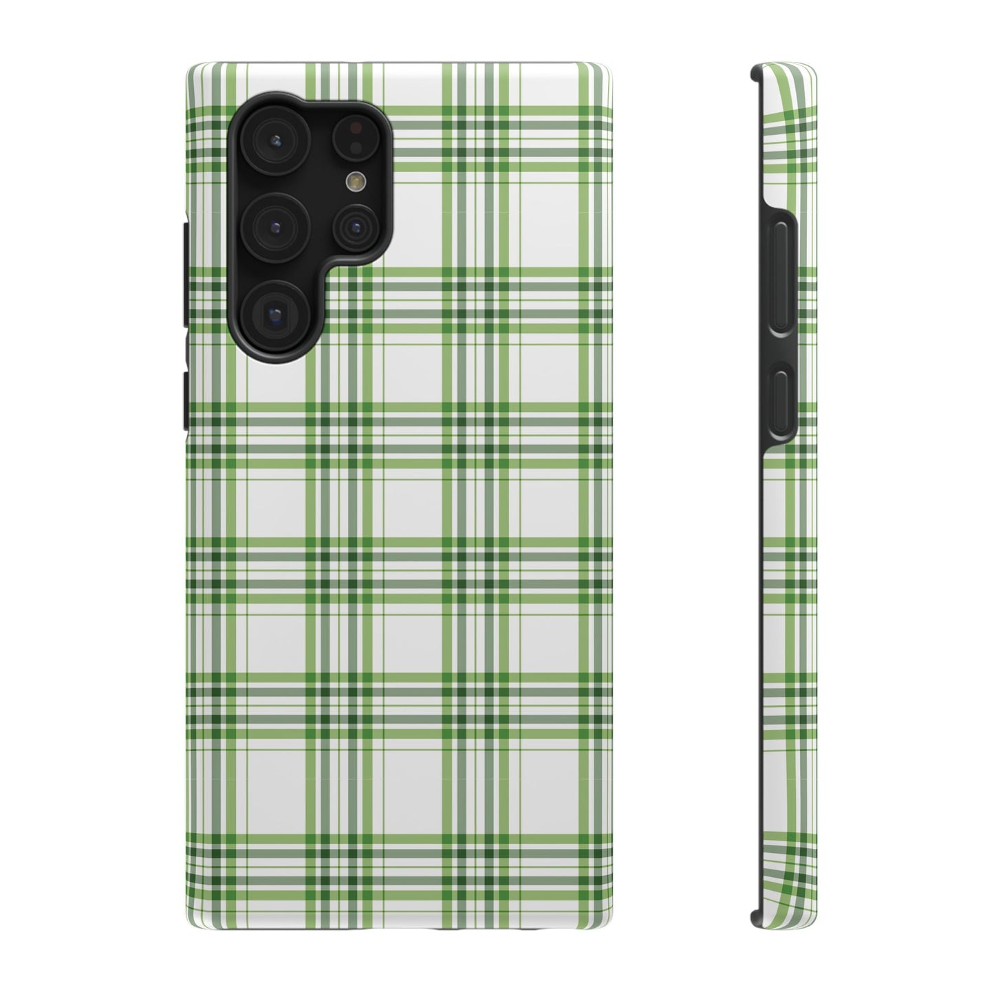 Impact-Resistant Phone Case -St. Patrick's Day Plaid