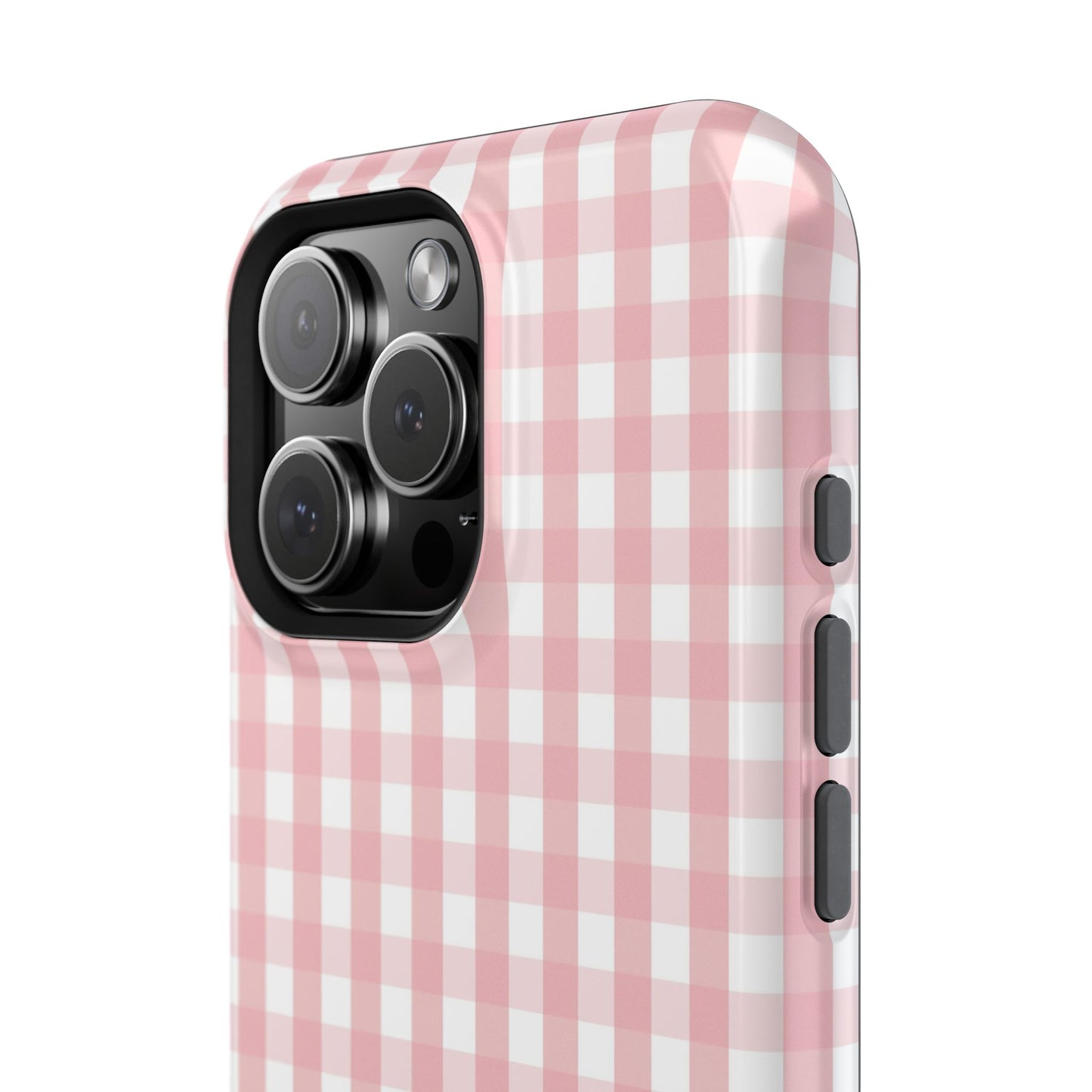 Impact-Resistant Cases -Pink Gingham