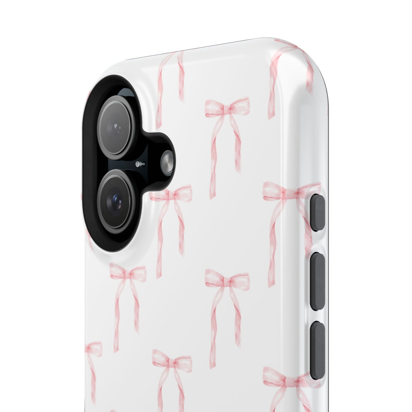 Watercolor Coquette Pink Bows Impact-Resistant Phone Case