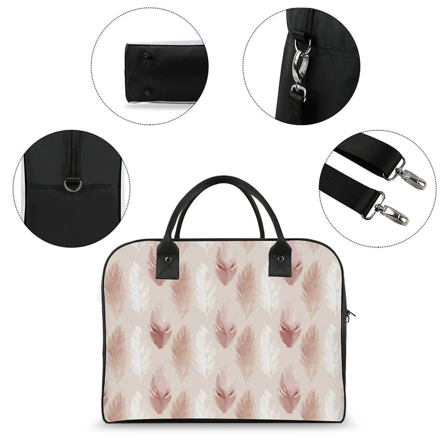 Travel Bag Baby Boho Dusty Pink Feathers
FREE SHIPPING