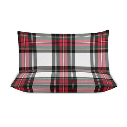 Christmas Tartan Plaid 3-Piece Bedding Set-102"x90" King Duvet Cover Set