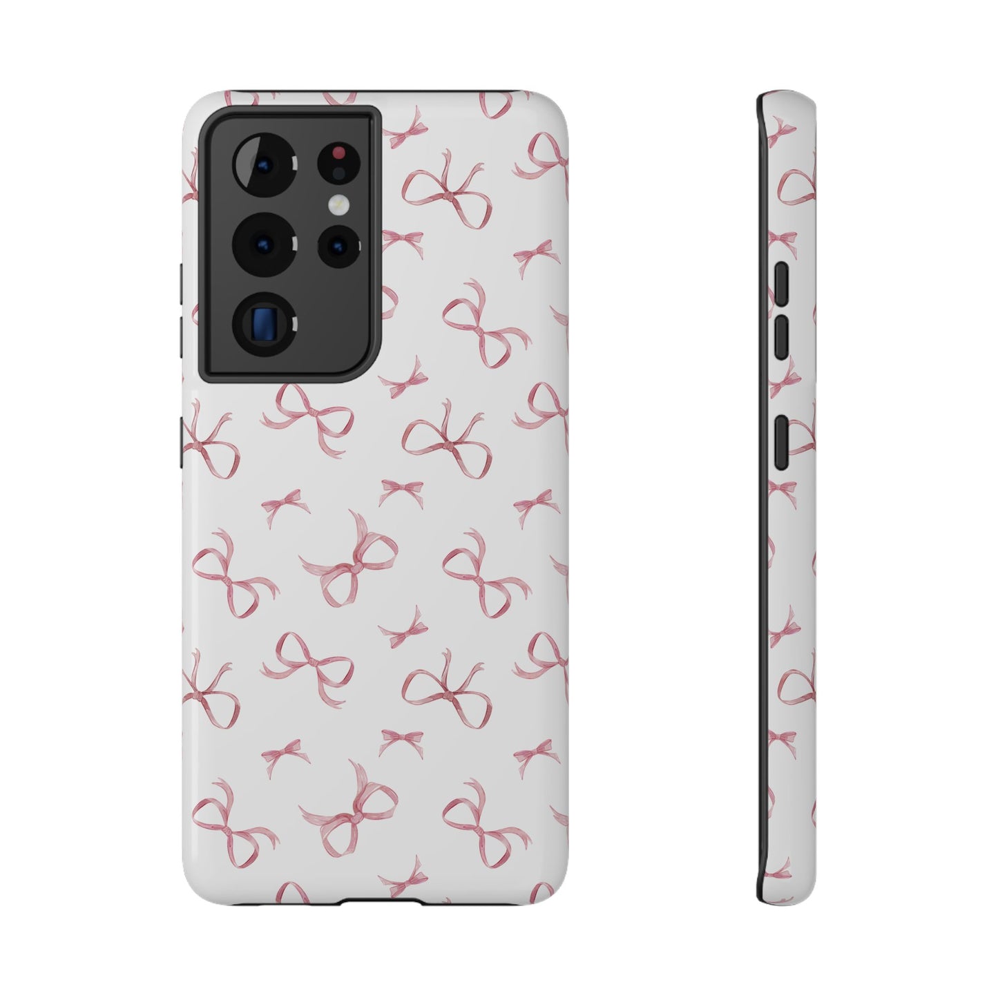 Impact-Resistant Phone Case - Coquette Bows Pink