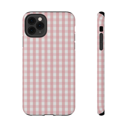 Impact-Resistant Cases -Pink Gingham