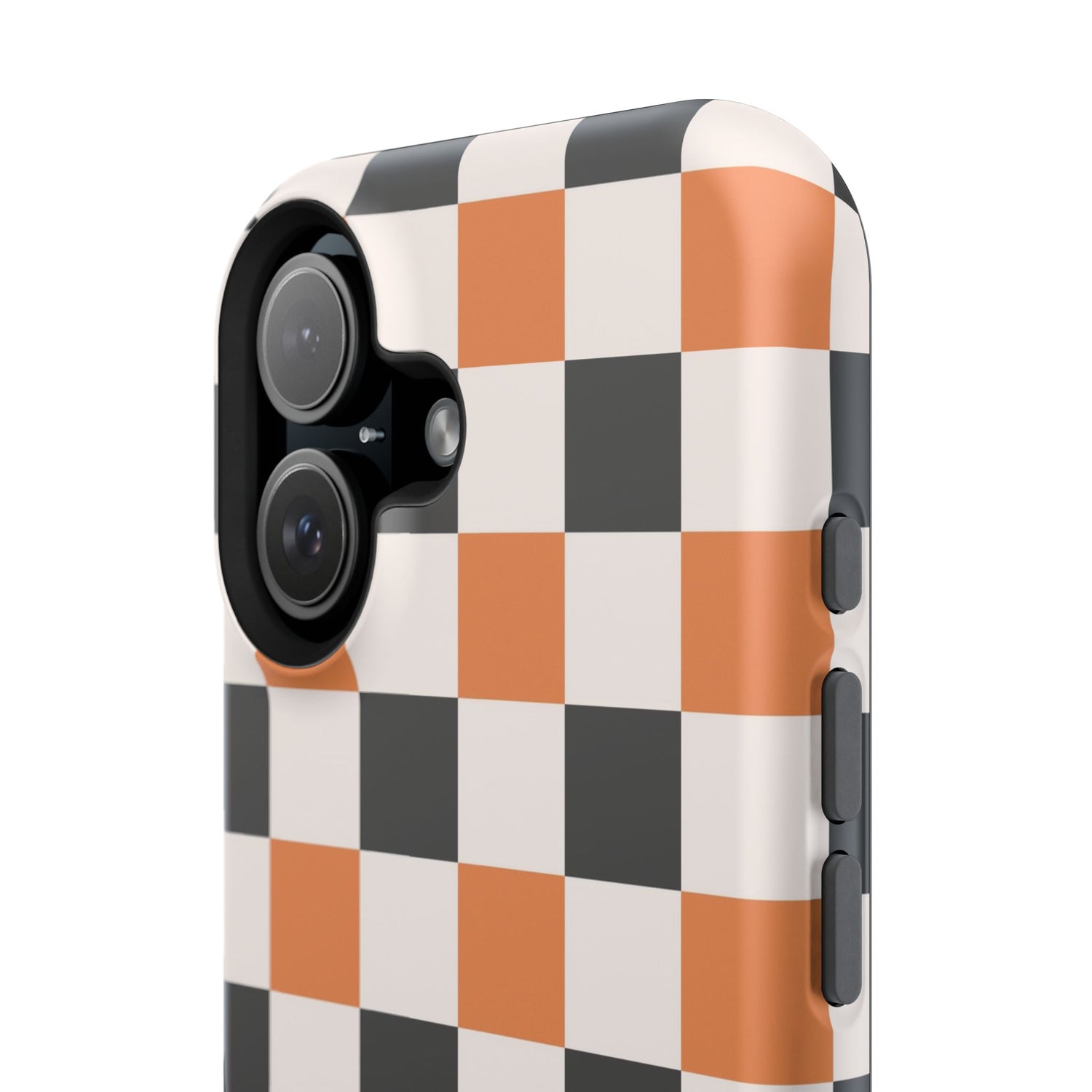 Trendy Halloween Checkerboard Phone Case | Impact-Resistant, iPhone, Samsung