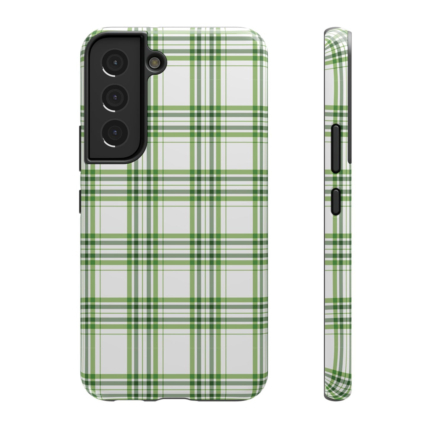 Impact-Resistant Phone Case -St. Patrick's Day Plaid