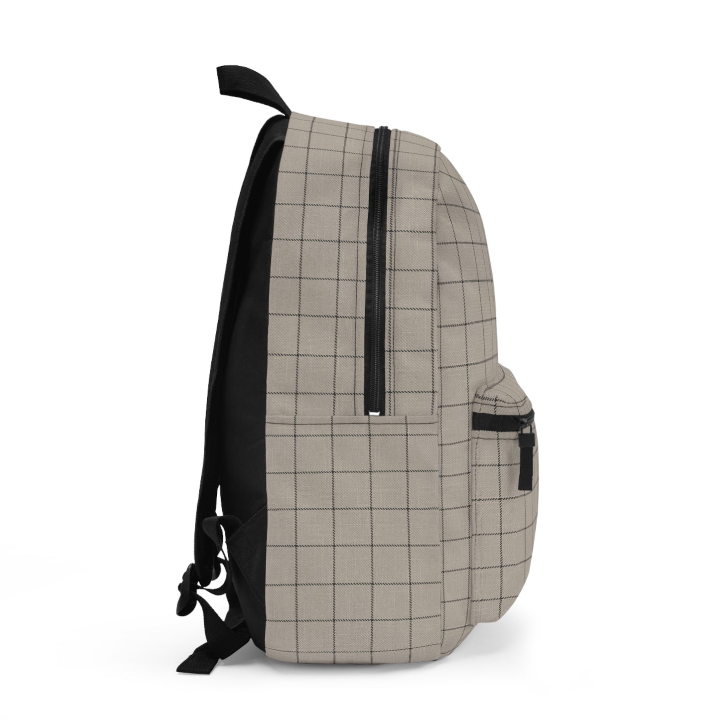 Backpack- Grid Tan and Black