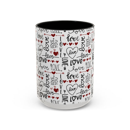 Accent Coffee Mug (11, 15oz)- Valentine Love