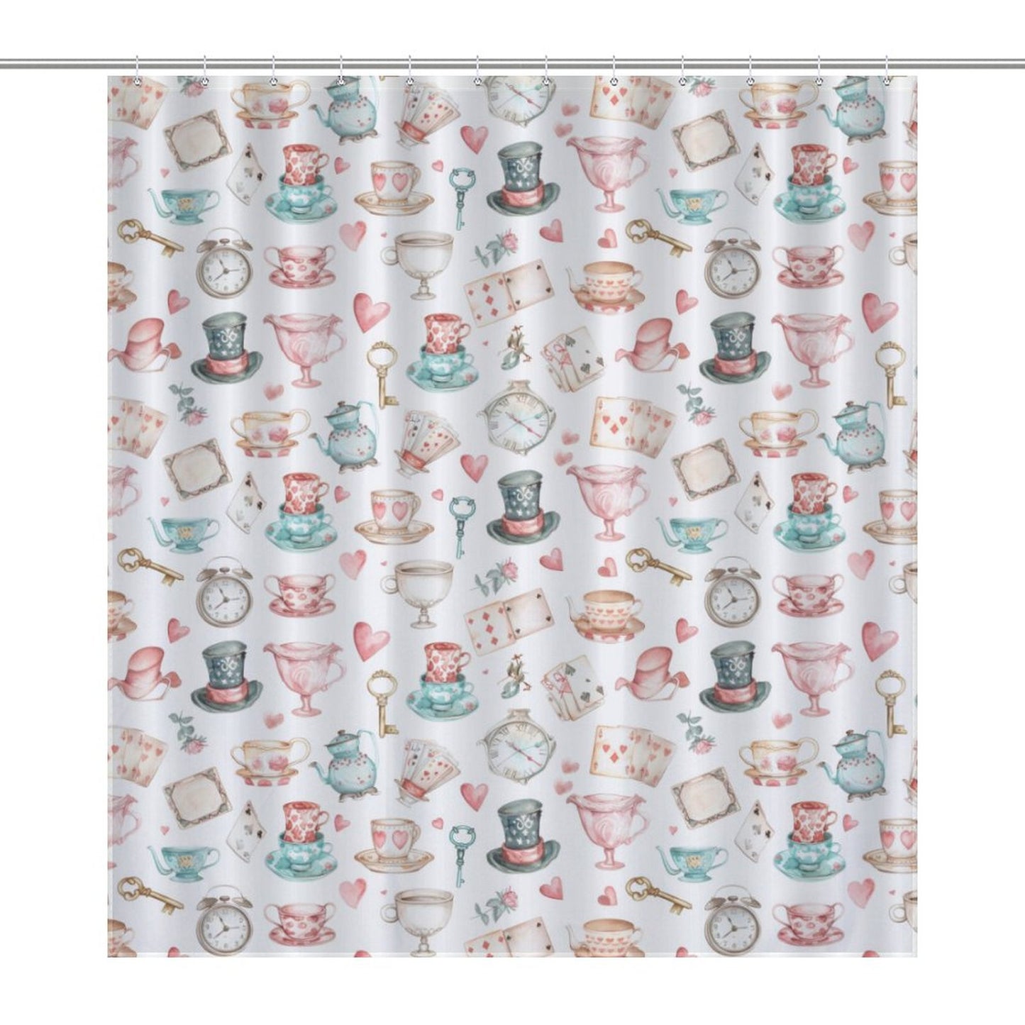 Lightweight Shower Curtain-Watercolor Wonderland