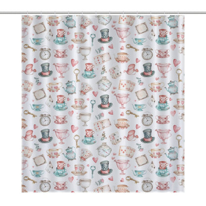 Lightweight Shower Curtain-Watercolor Wonderland