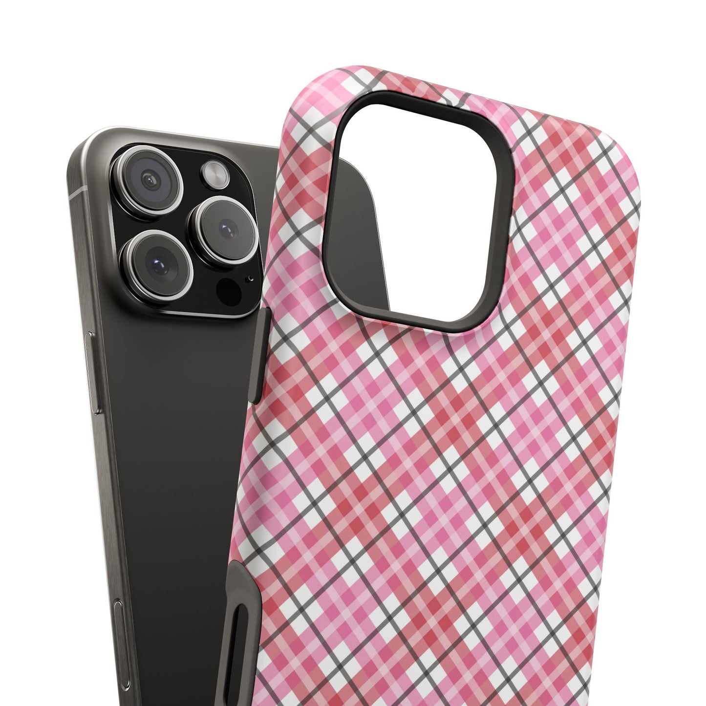 Impact-Resistant Phone Case - Valentine Plaid