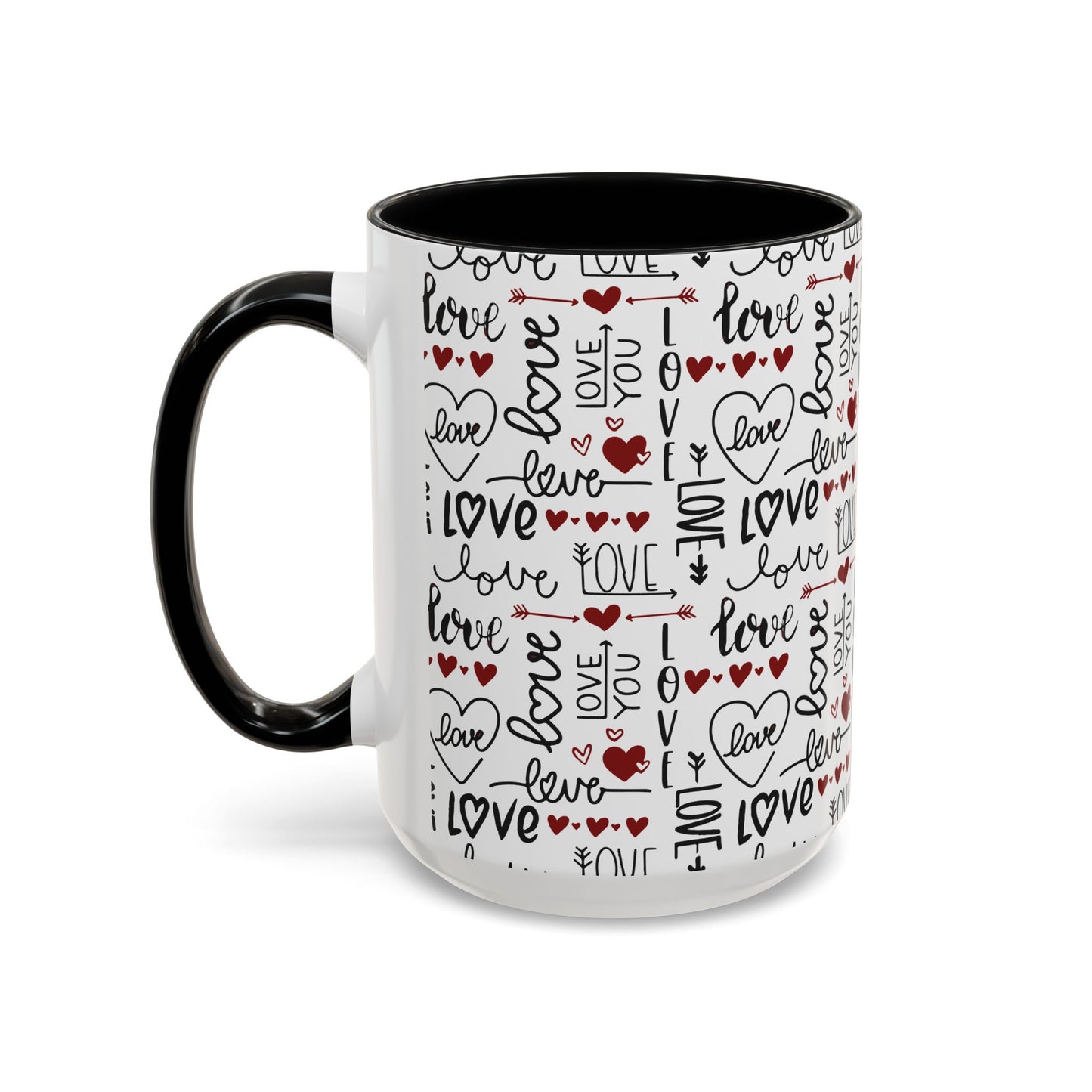 Accent Coffee Mug (11, 15oz)- Valentine Love